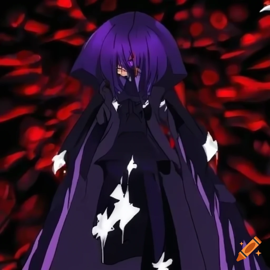 Shiny 3D black diamond in anime style from the 2000s