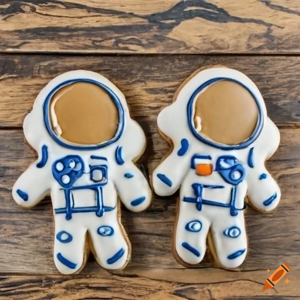 Astronaut-shaped cookie
