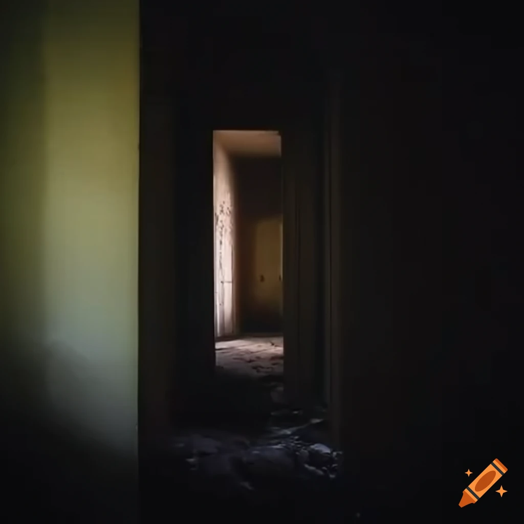 Liminal space in an abandoned backroom