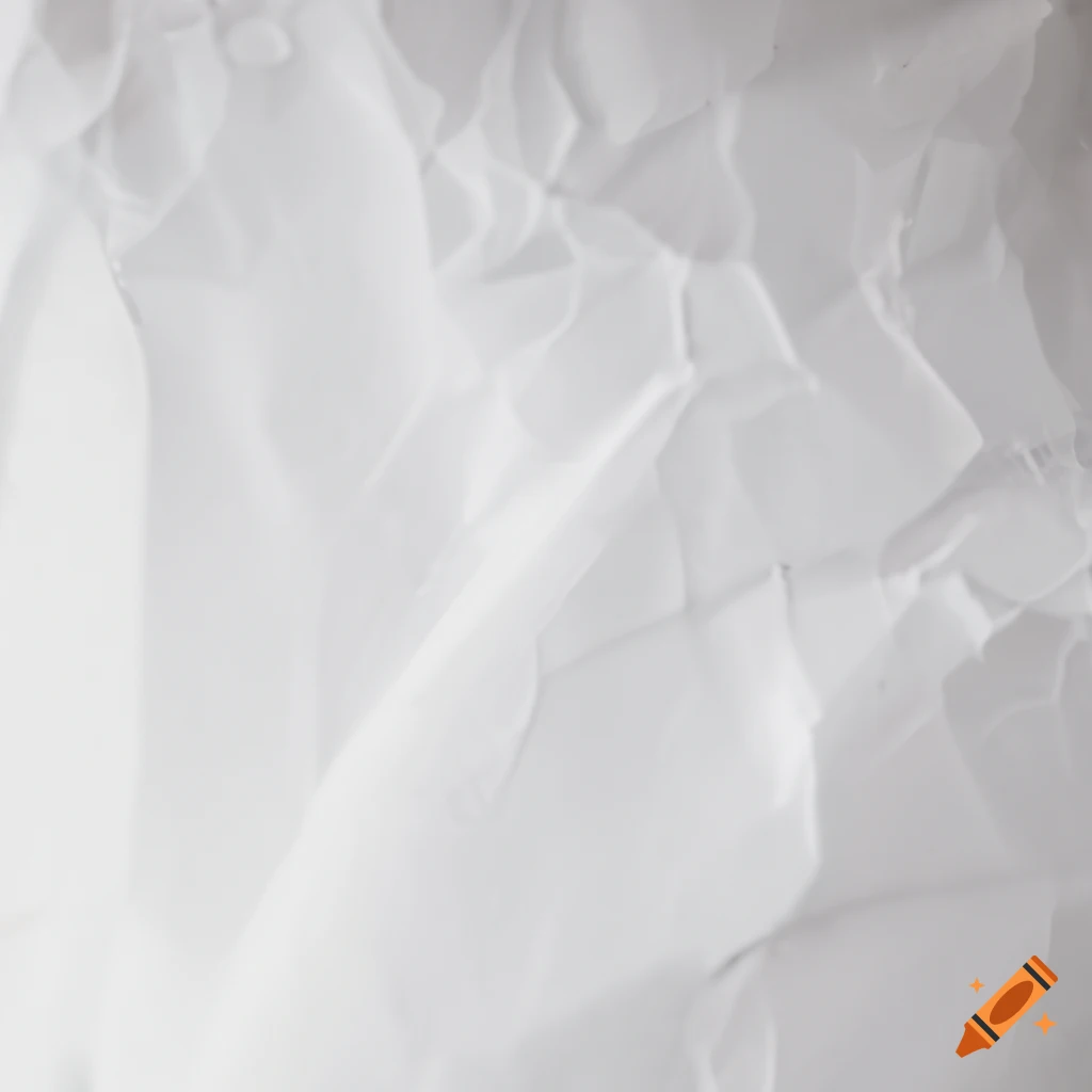 Close up of white printer paper with slight wrinkles on Craiyon