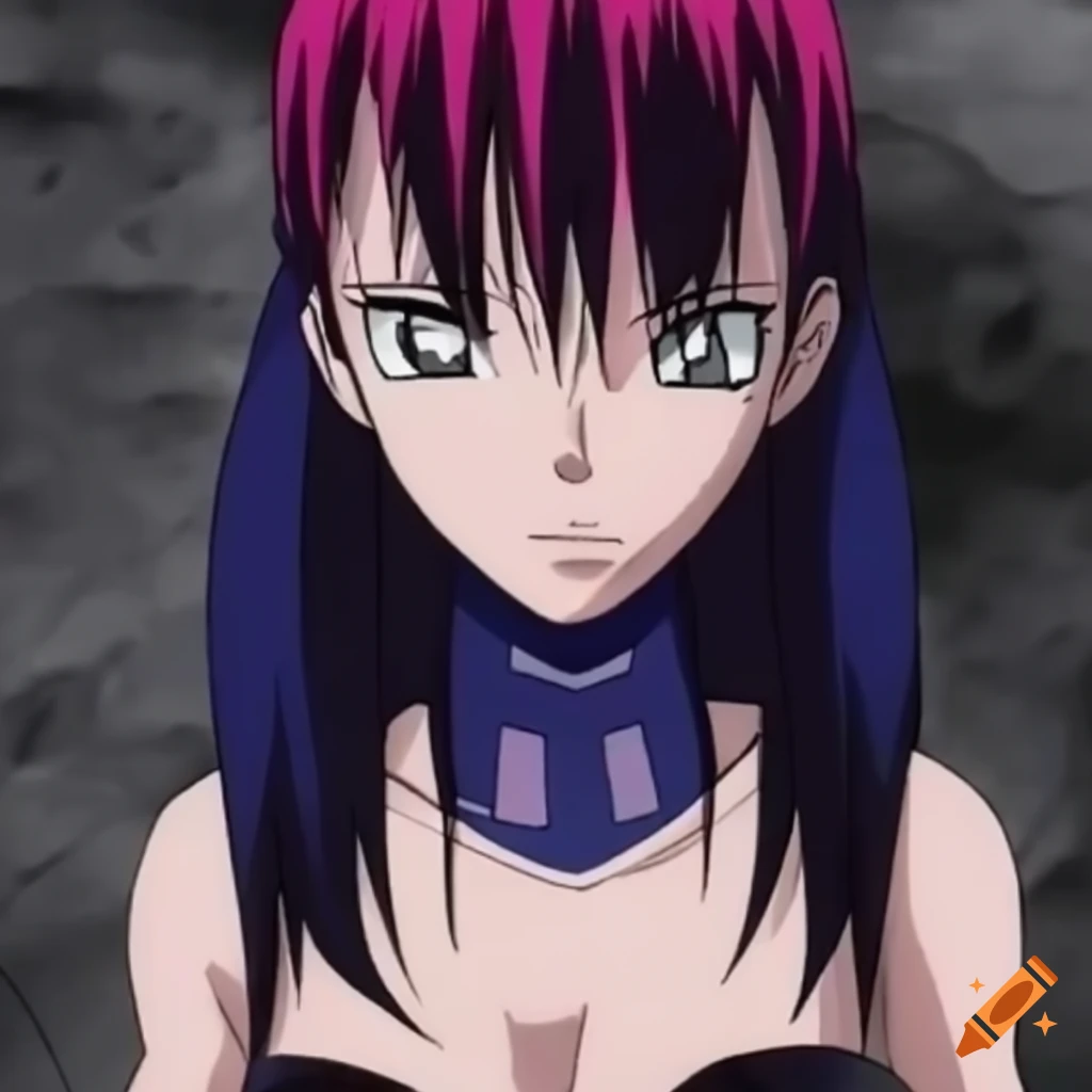Shiny 3D black diamond in anime style from the 2000s