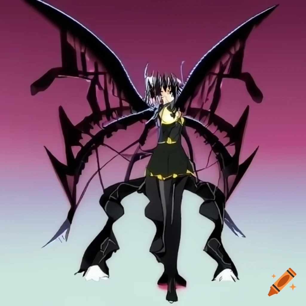 Shiny 3D black diamond in anime style from the 2000s