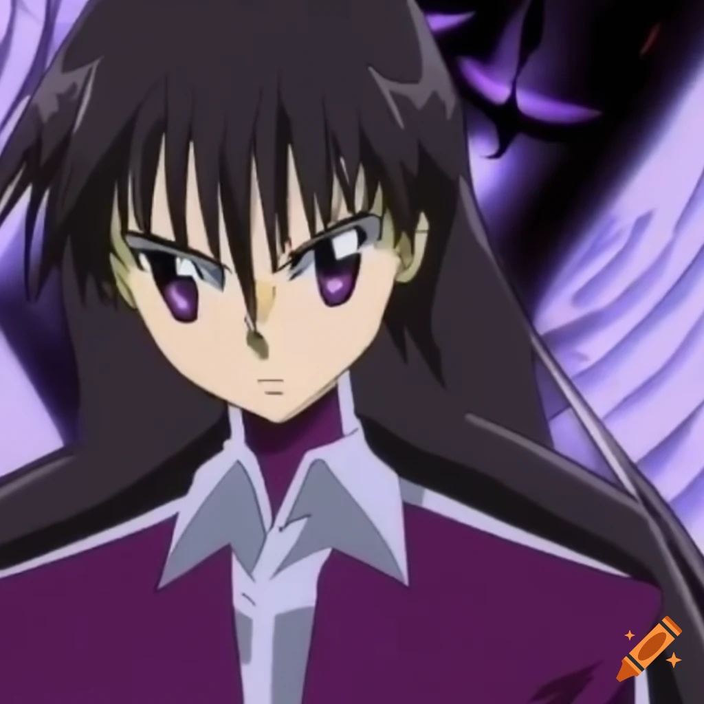Shiny 3D black diamond from anime in the 2000s