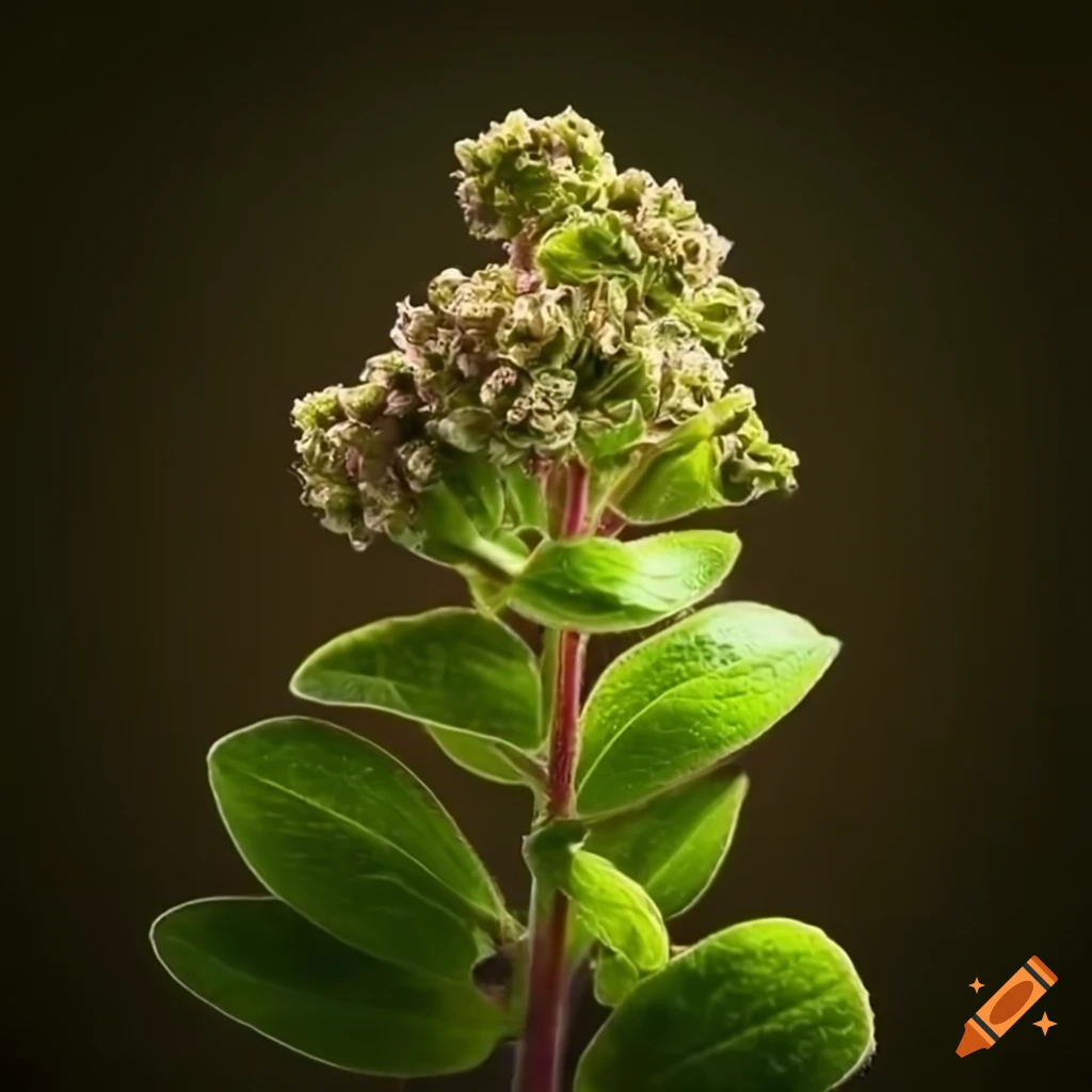 Marjoram herb in high definition 4k resolution on Craiyon