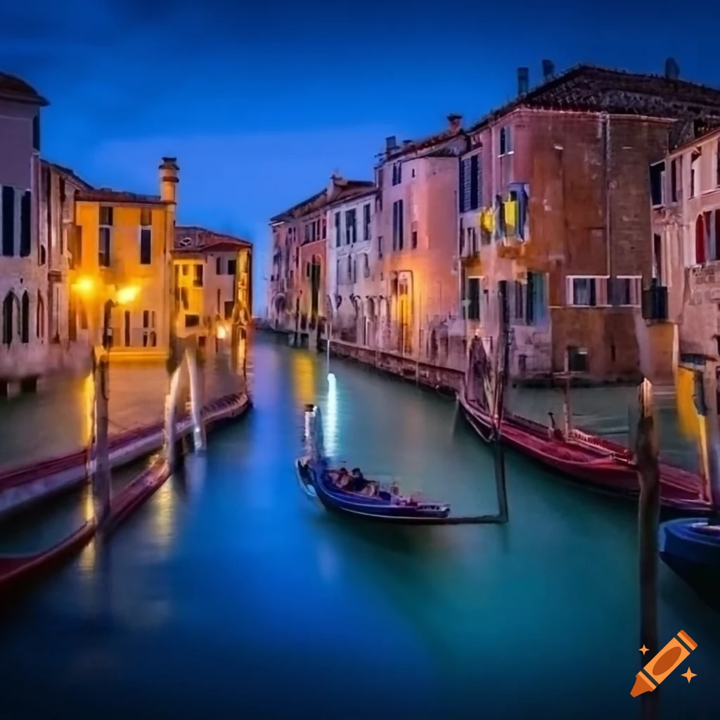 Venice at night