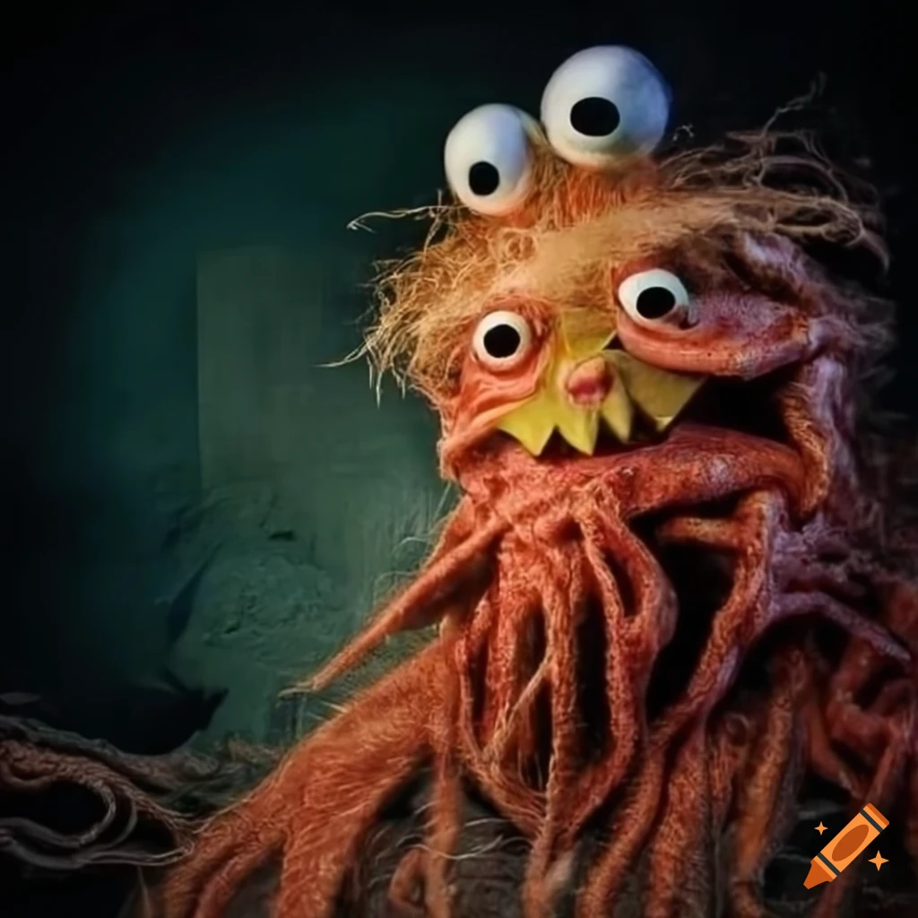 Muppet Akward Awkward bonkers art inspired by Giger, Gaudi, Lovecraft, and ...