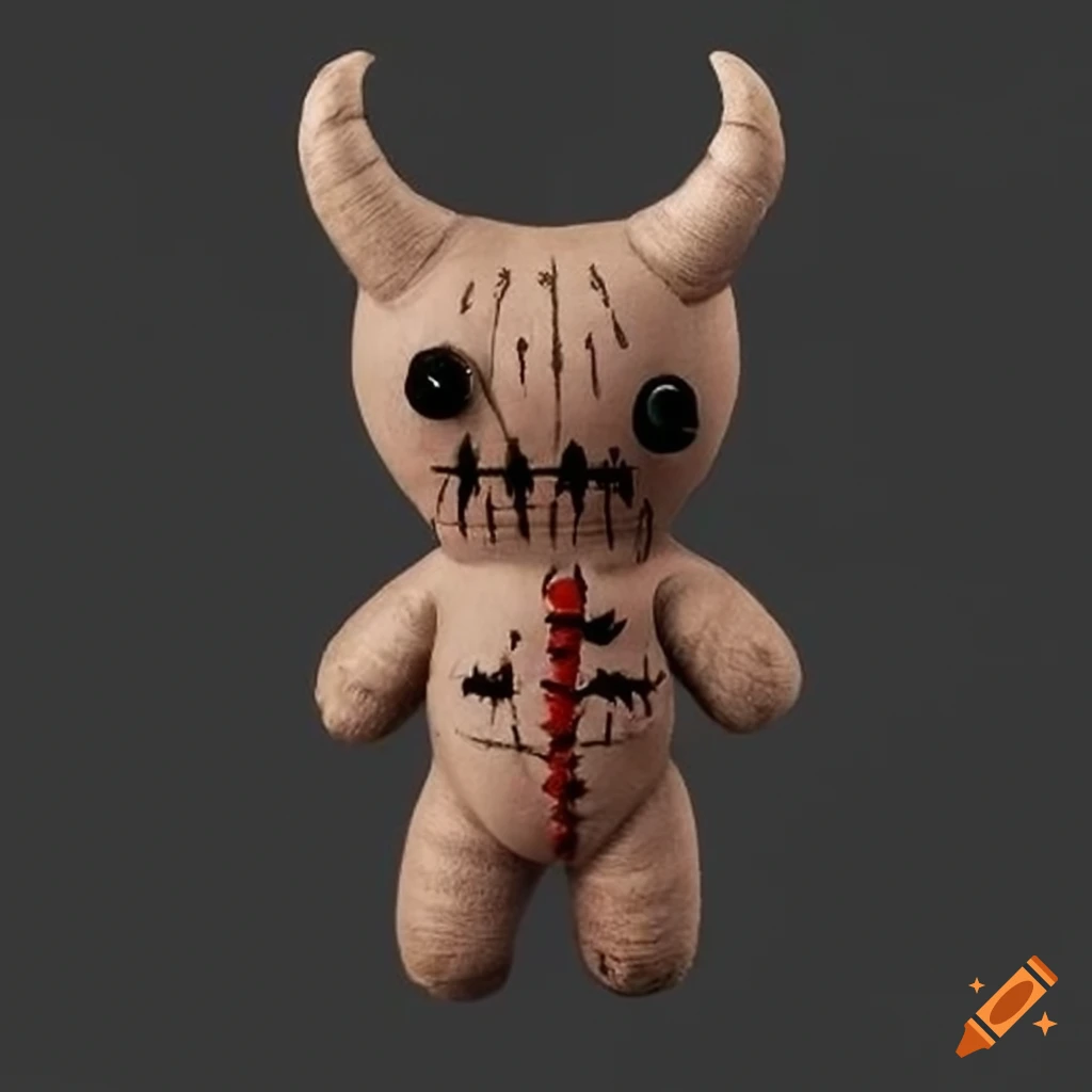 Cute horned demon Voodoo doll
