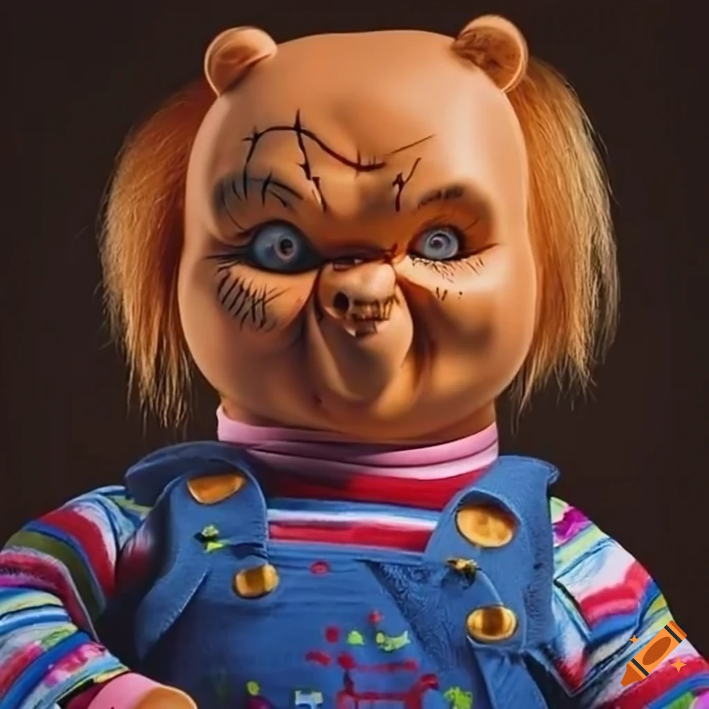 Mix of Chucky and Winnie the Pooh character