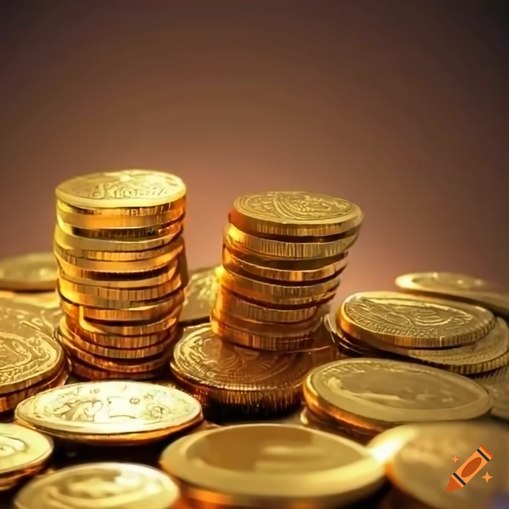 Golden coins transaction with other gold coins