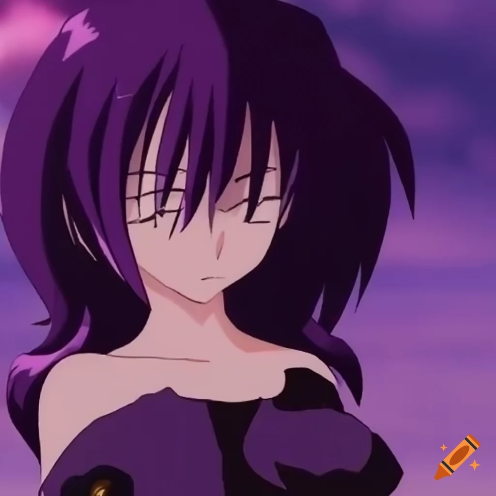 Shiny 3D black diamond anime concept from the 2000s