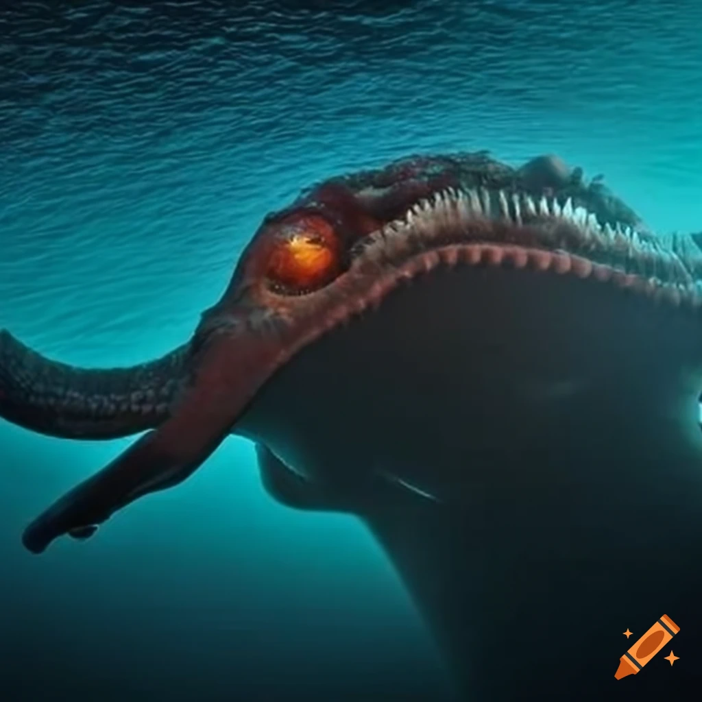 Mysterious monster from the depths of the ocean