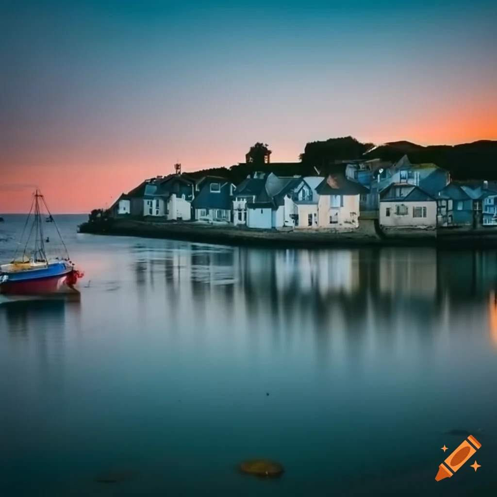 Cornish fishing village