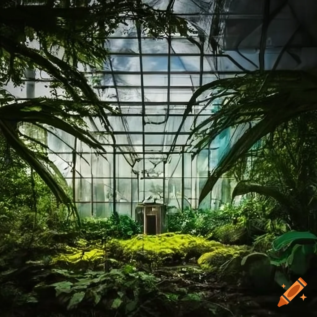 Modern greenhouse designed by architect Frank Gehry