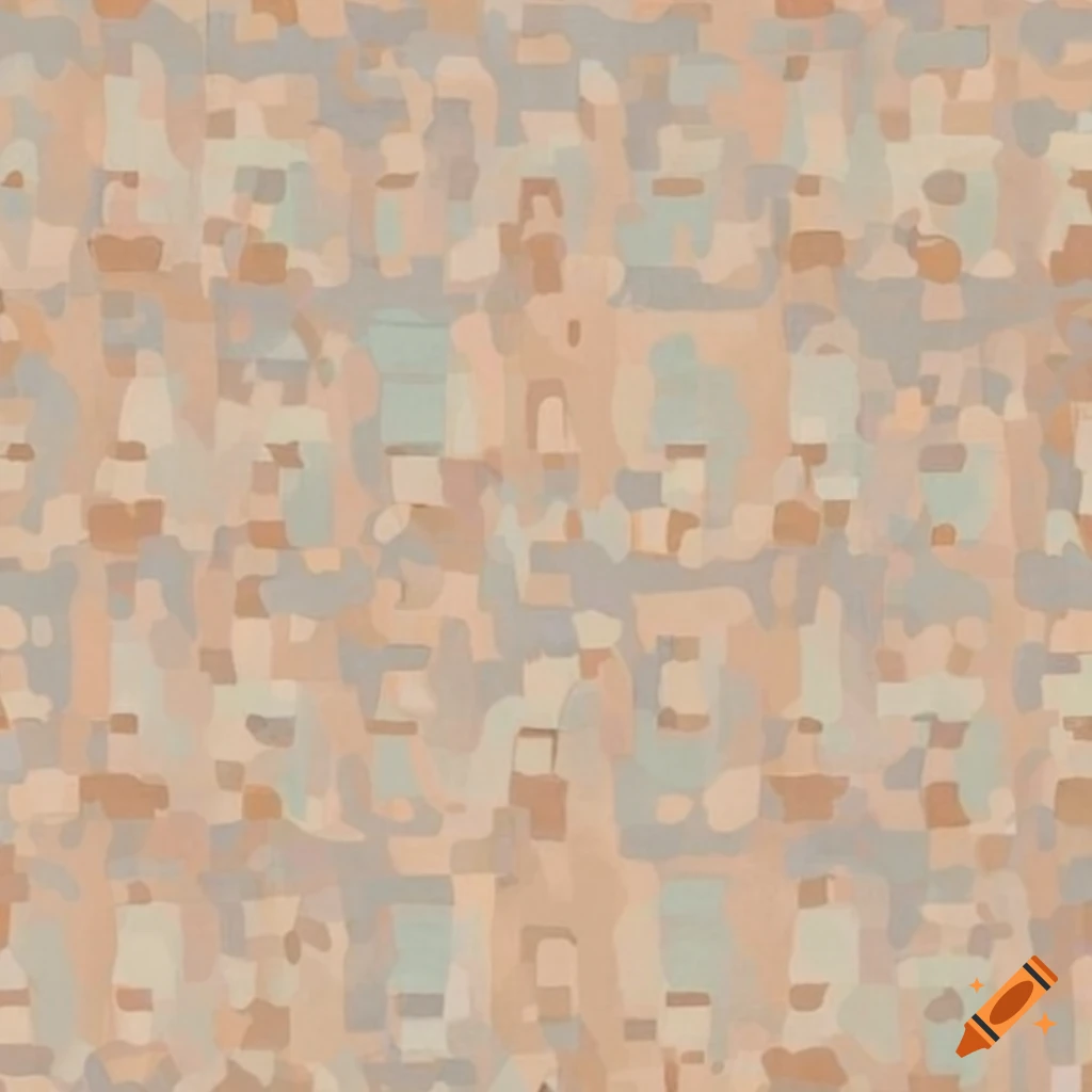 Urban camouflage pattern in brown, sand, light blue, and green colors