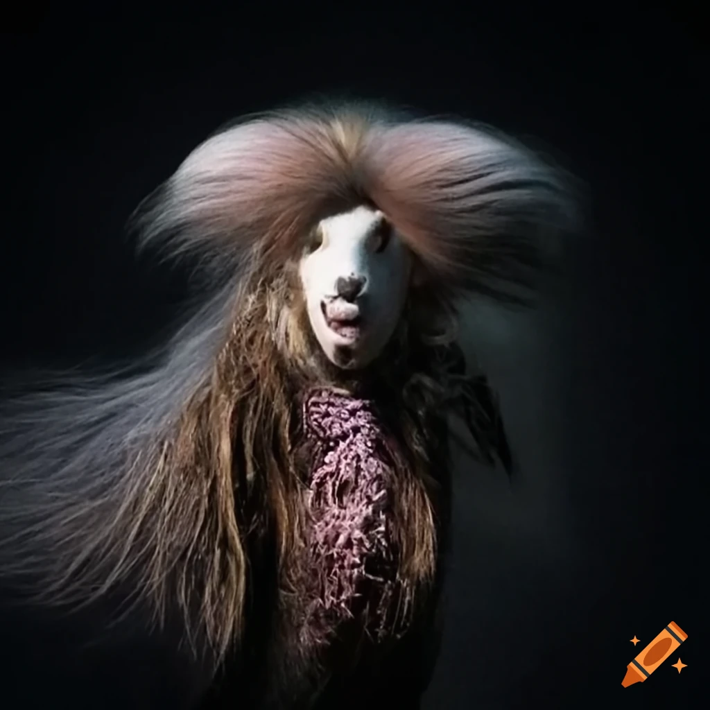 Hairless sheep with big ears