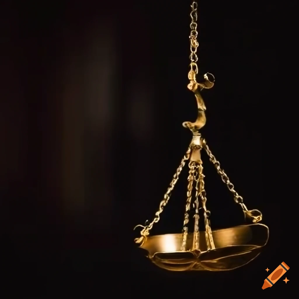 Unequal scales of justice concept on Craiyon