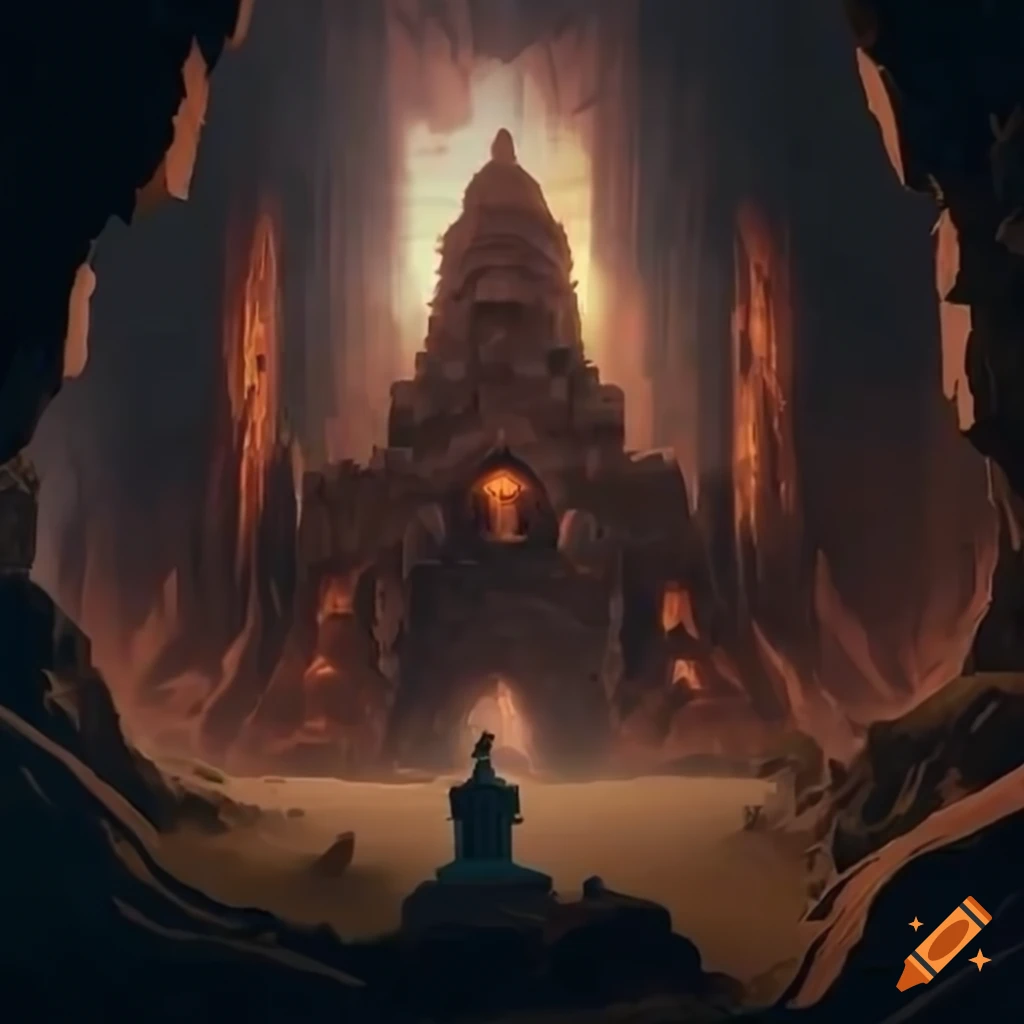 Dwarves citadel in a mystic abyssal cave