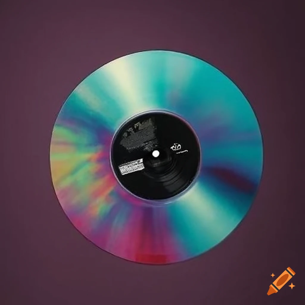 Vinyl record with leon's rock & roll heaven label on Craiyon