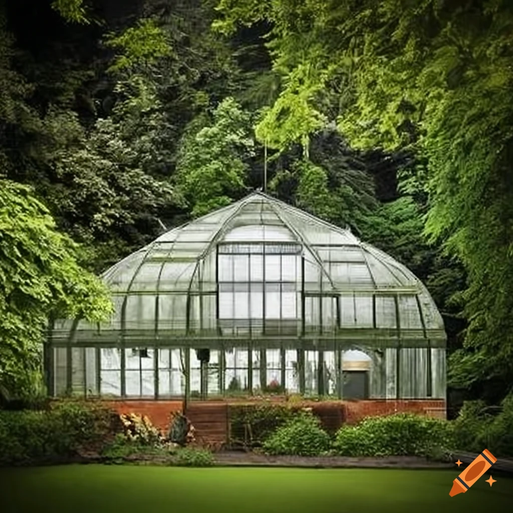 Modern greenhouse designed by architect Frank Gehry