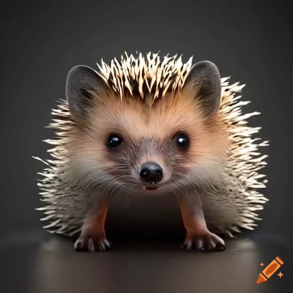 Hedgehog and fox hybrid animal