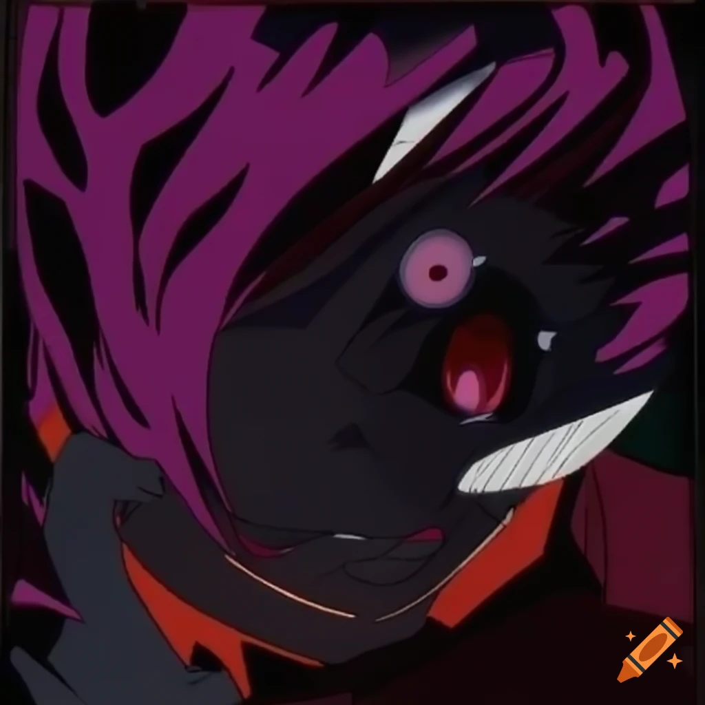 Shiny 3D black diamond in anime style from the 2000s