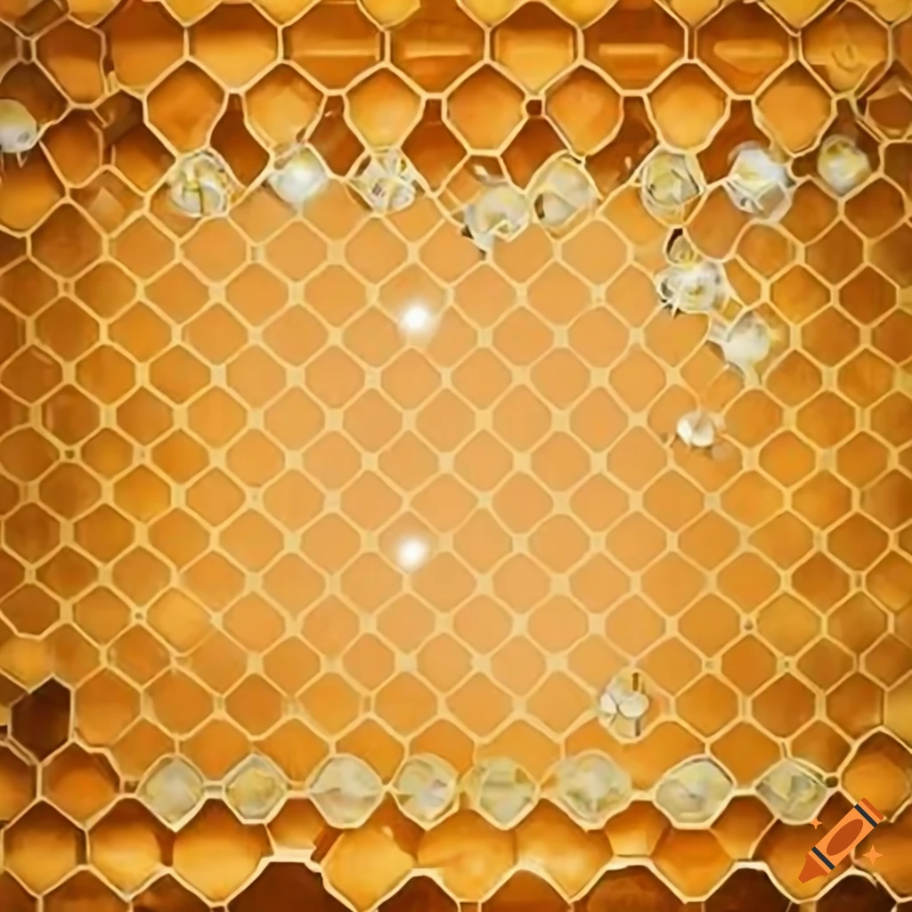 Charming honey-themed bulletin board with bee illustrations on honeycomb backdrop
