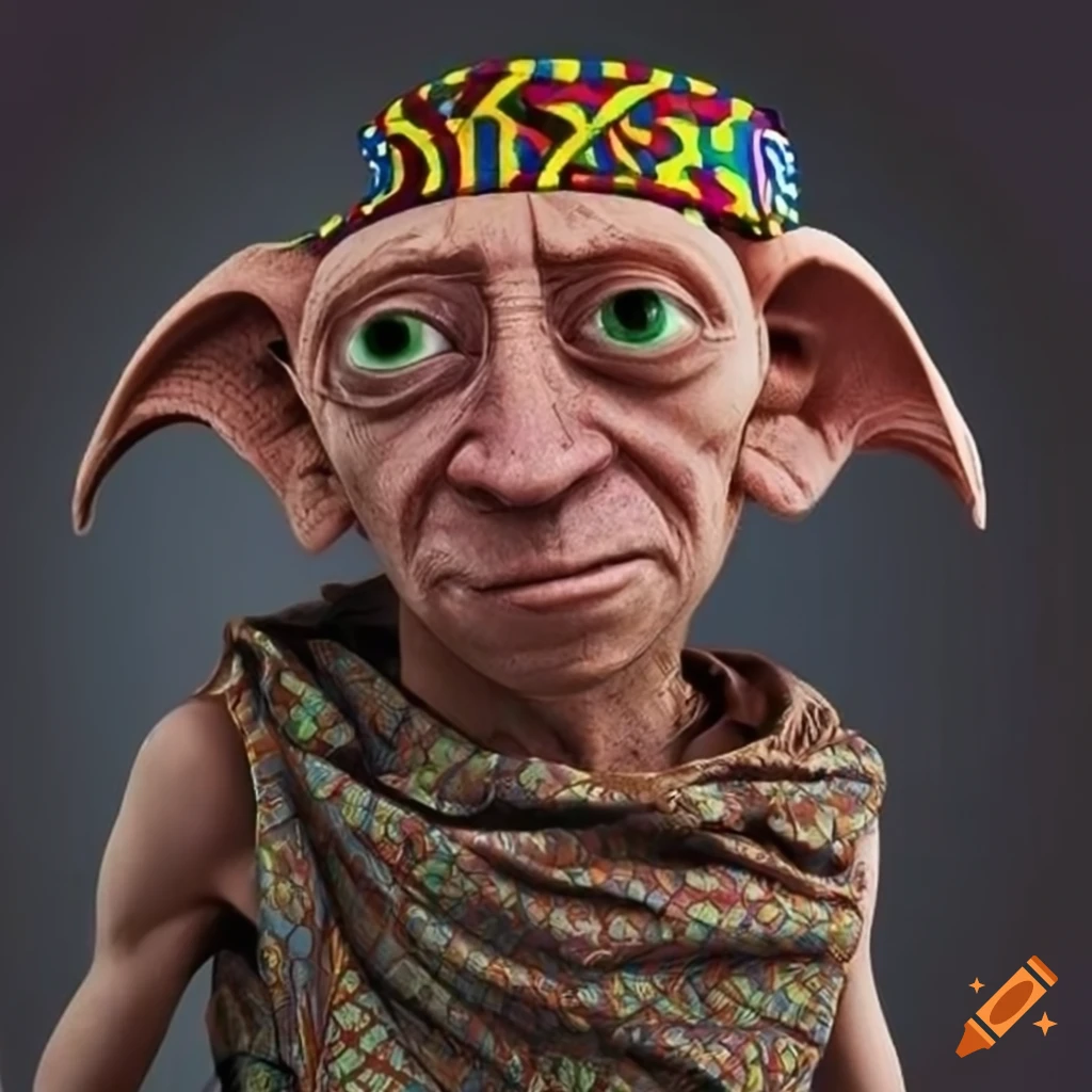 Dobby character in African attire