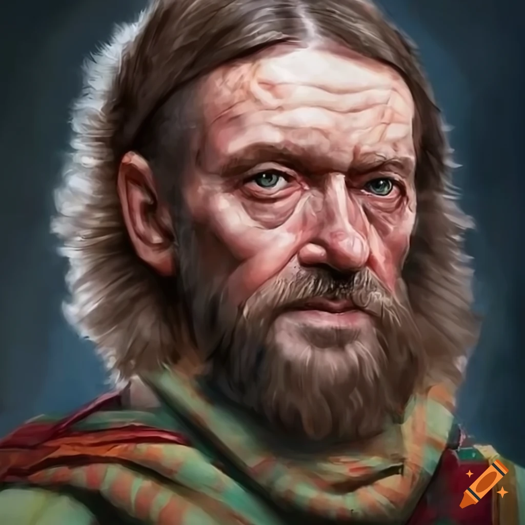 Realistic portrait of a Scottish man