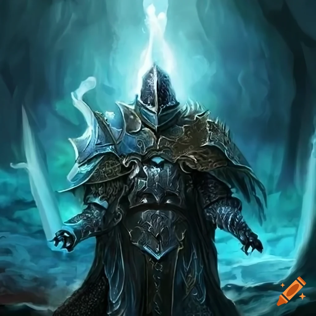 Knight lord of the water elements in a fantasy world