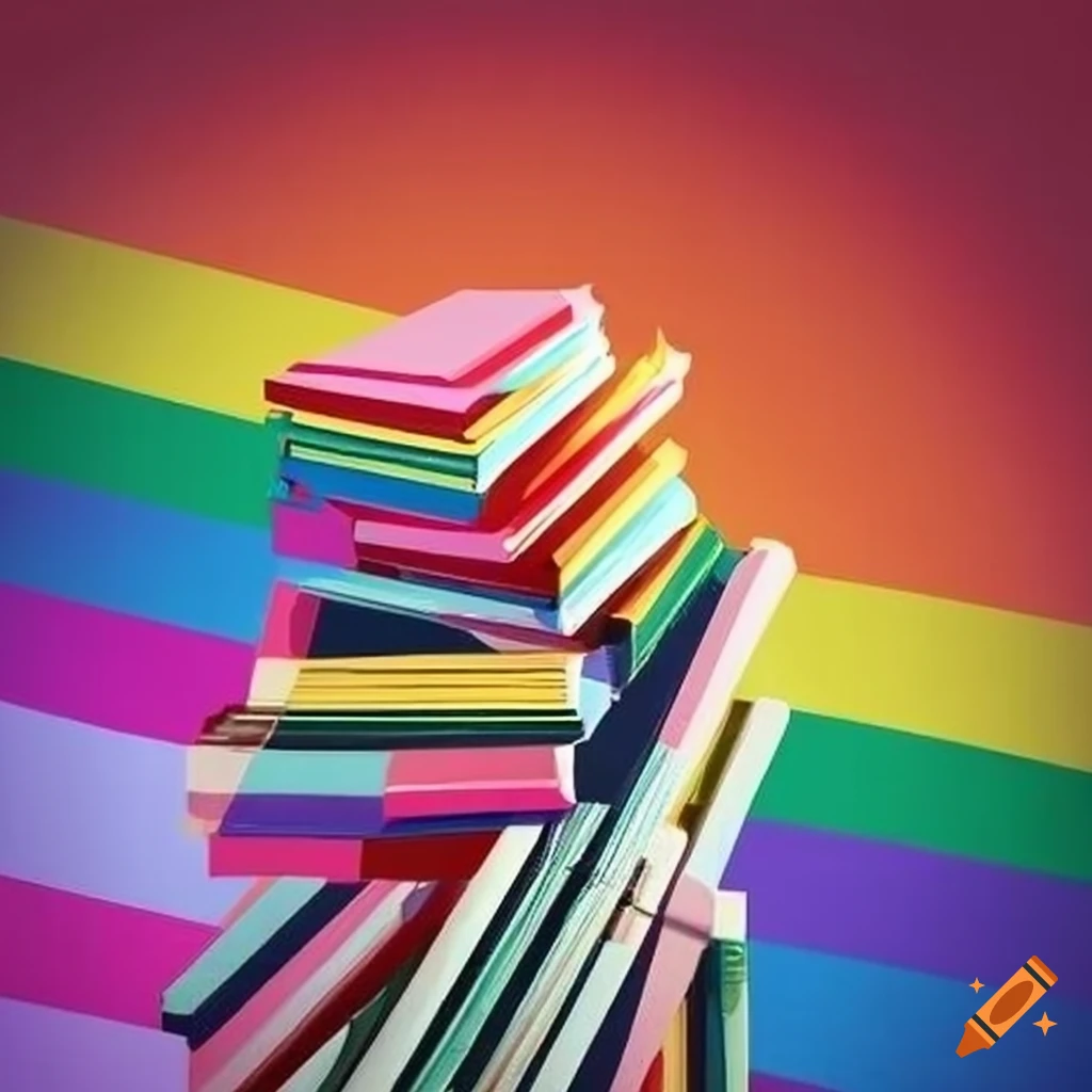 Library with pride theme