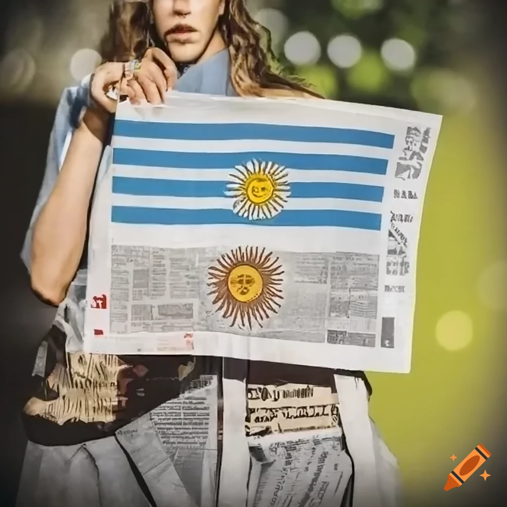 Newspaper with Argentina flag and text Argentina Potencia