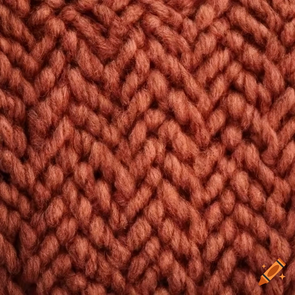High detail of soft and warm knitted wool square