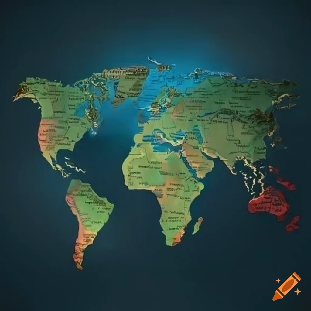 World map illustration