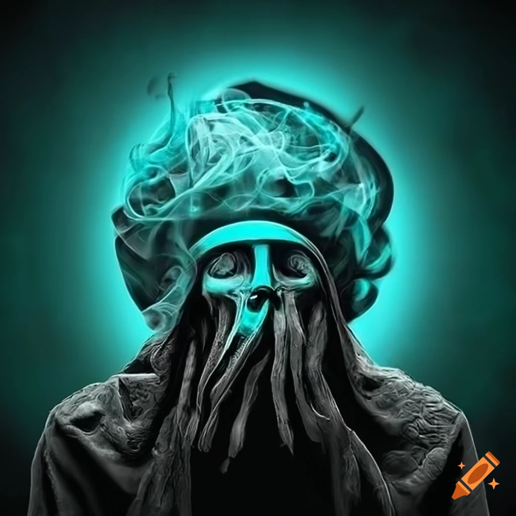 Celtic art logo design with smoke in high definition