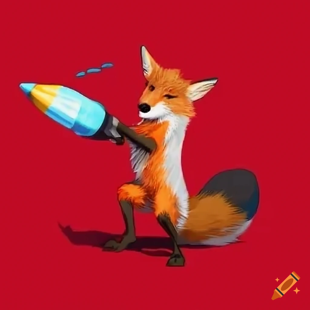 Fox launching a rocket