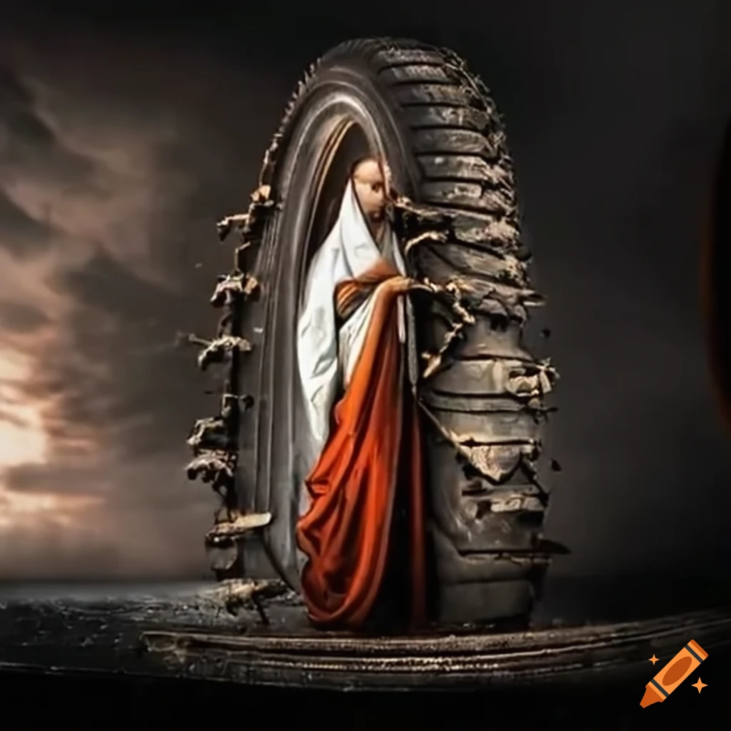 sign-saying-jesus-is-lord-at-tire-shop-on-craiyon