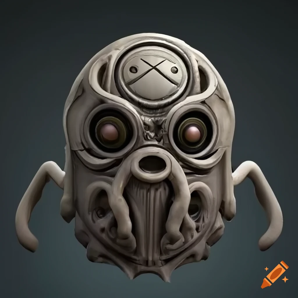 Highly detailed 3D Lovecraft speaker