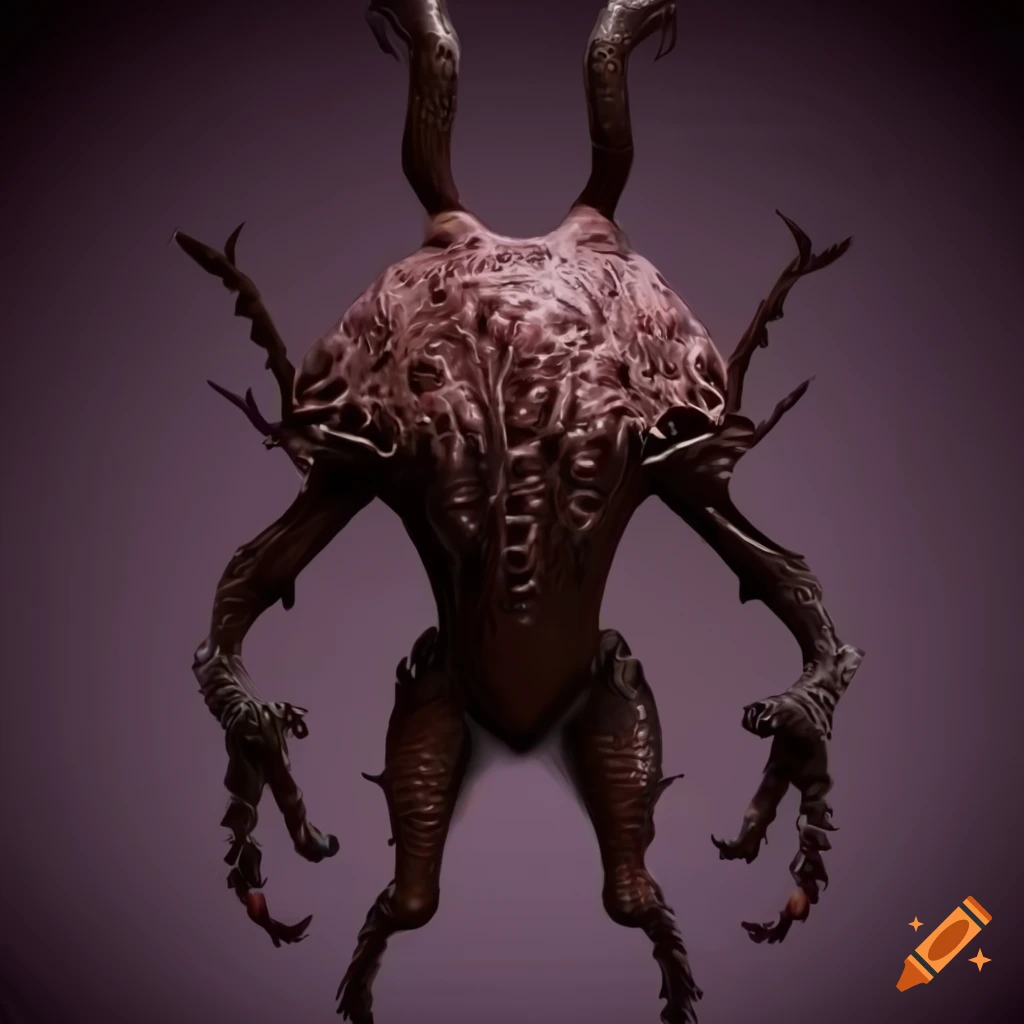 Lovecraftian beetle-human hybrid creature