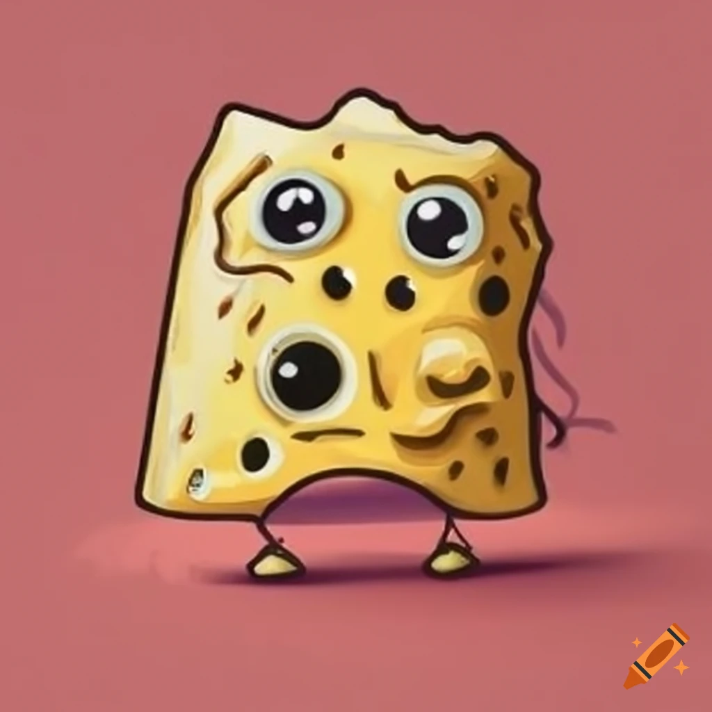 Asbestos rock with a face resembling cheese