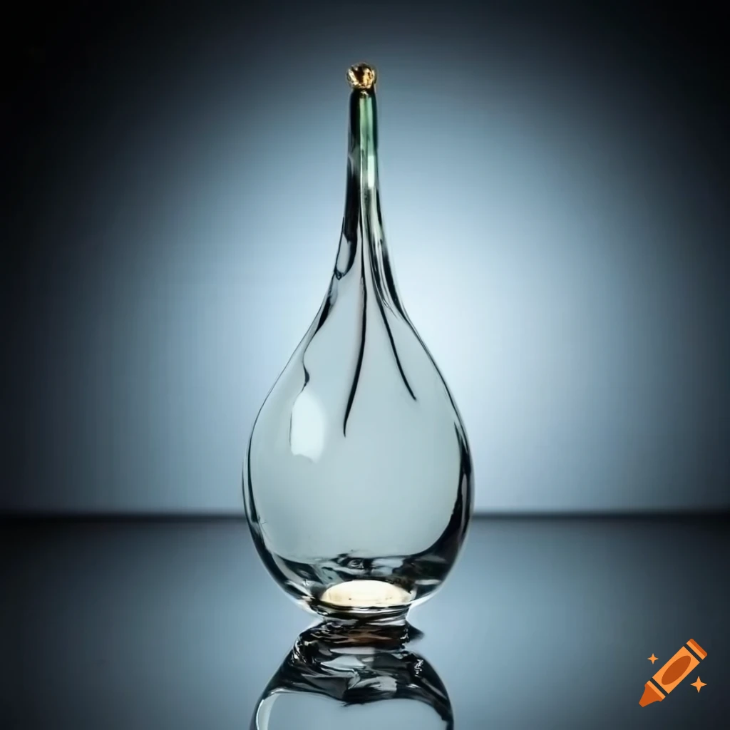 Glass flower under glass bell jar