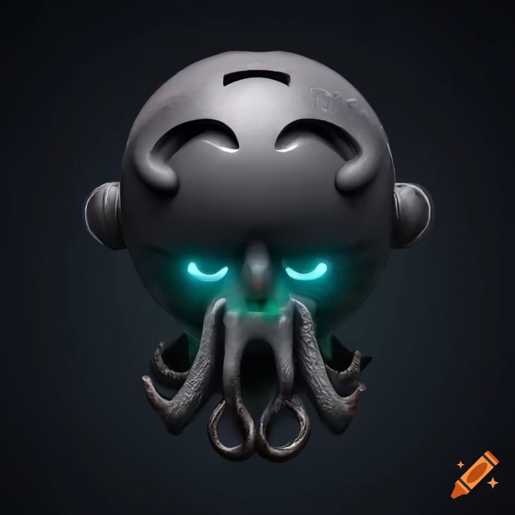 Highly detailed 3D Lovecraft speaker
