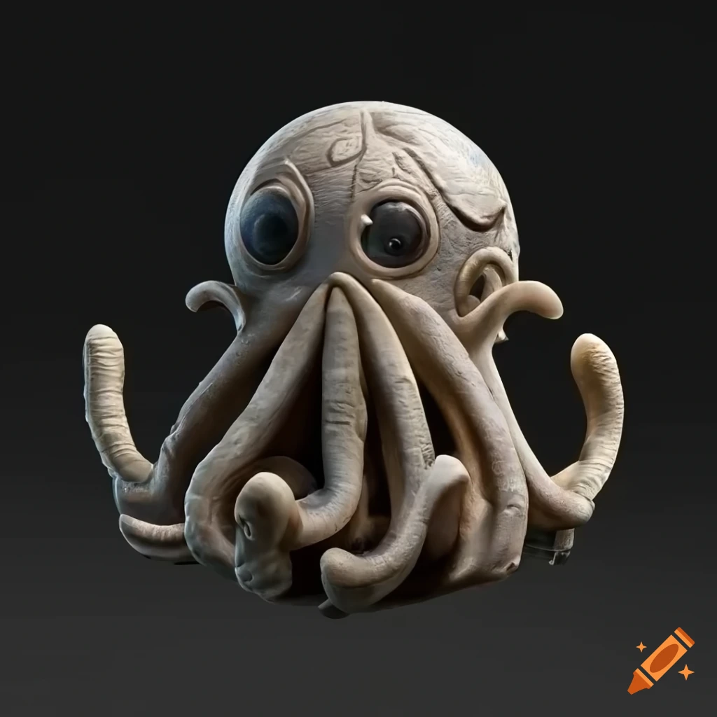 Highly detailed 3D Lovecraft speaker