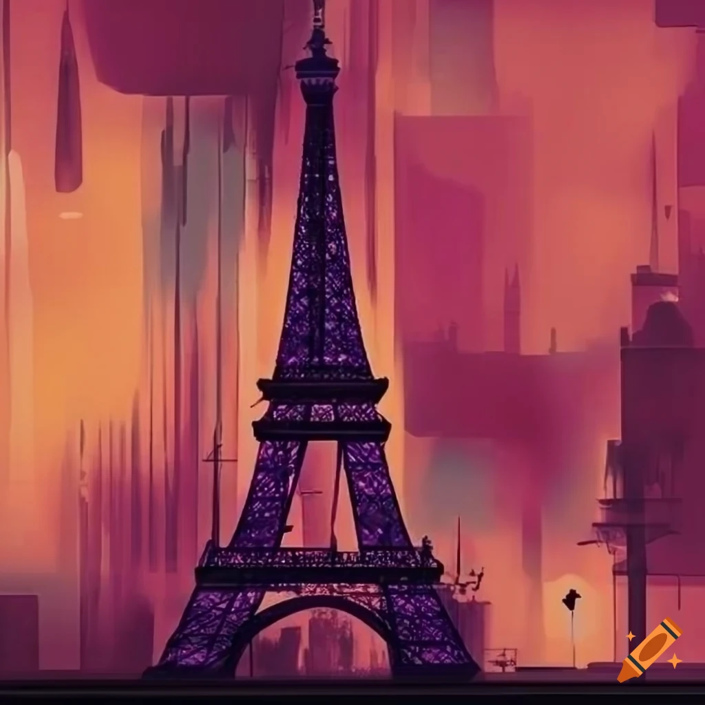 Paris abstract wallpaper on Craiyon