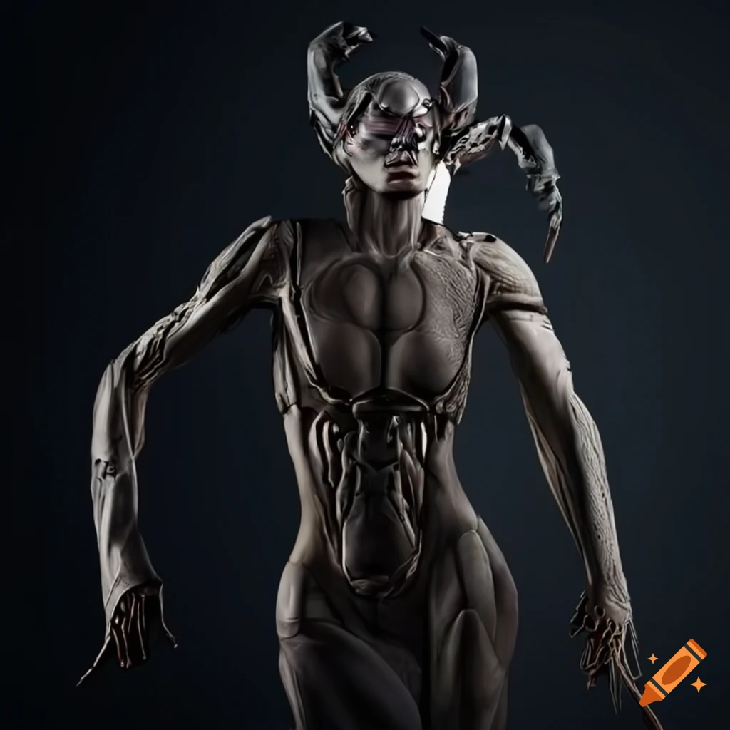 Impressive 3D art of a humanoid scorpion character