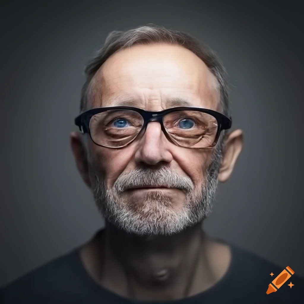Middle-aged man wearing glasses