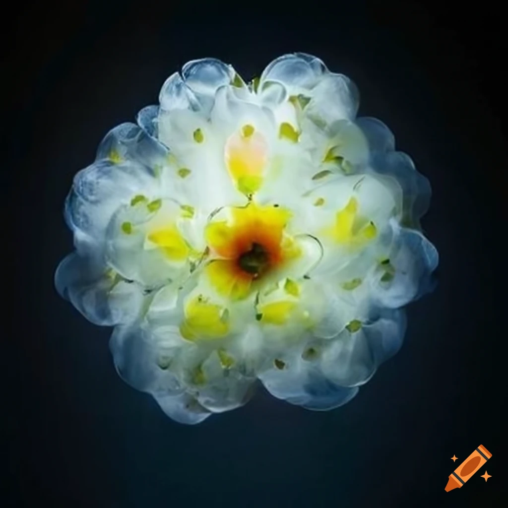 Gänseblume trapped under glass