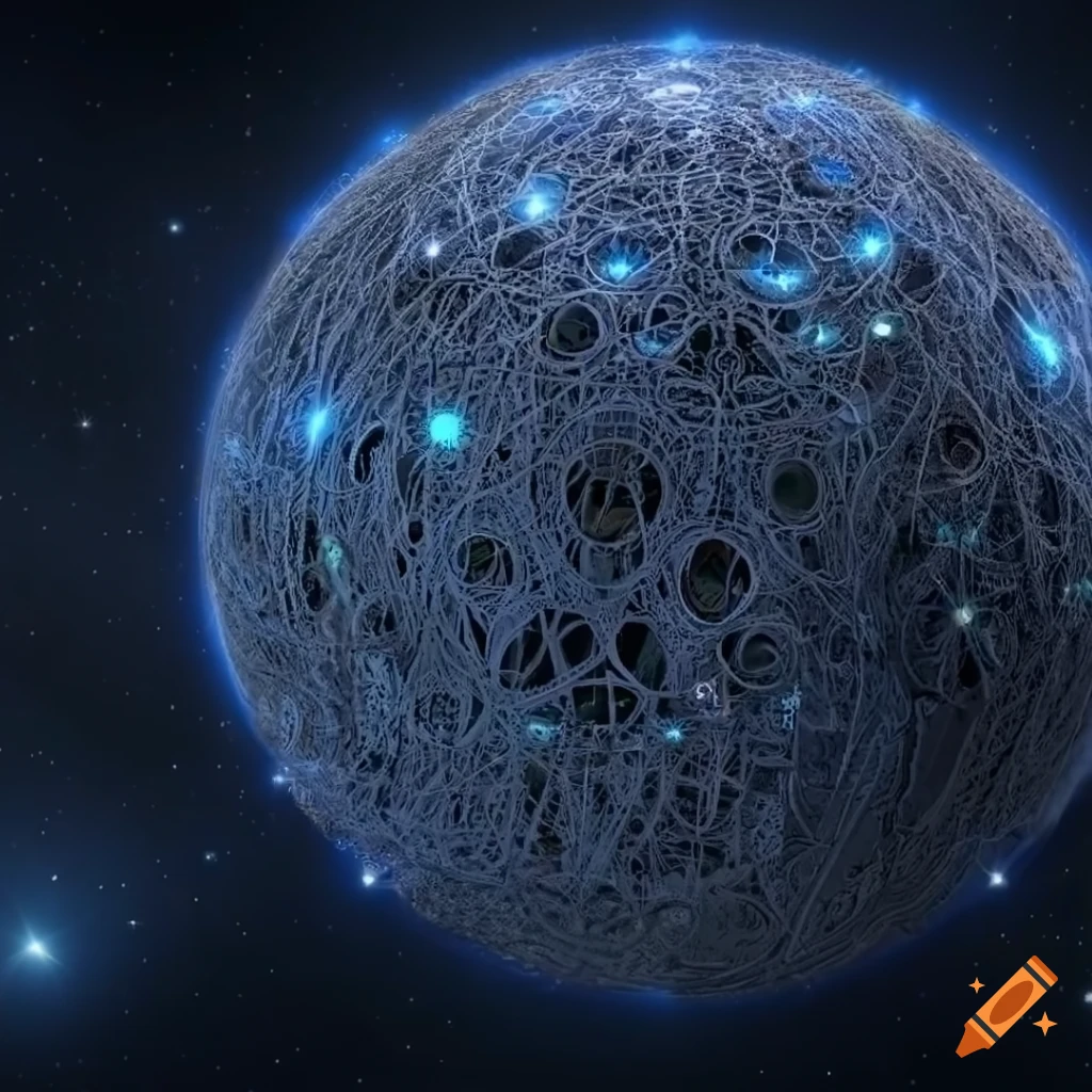 Intricate Lovecraftian cosmic machine 3D model