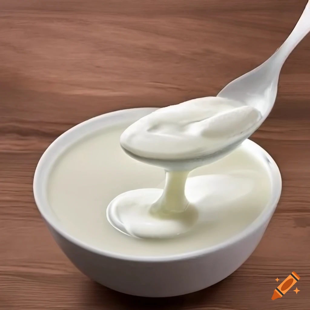 Photorealistic yogurt