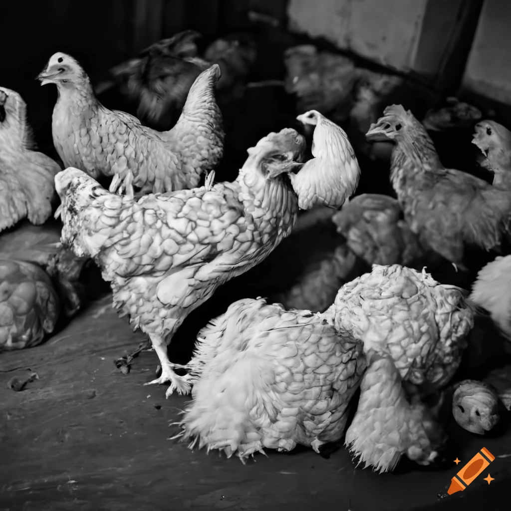 Group of unique fungus-like creatures in a market hall setting