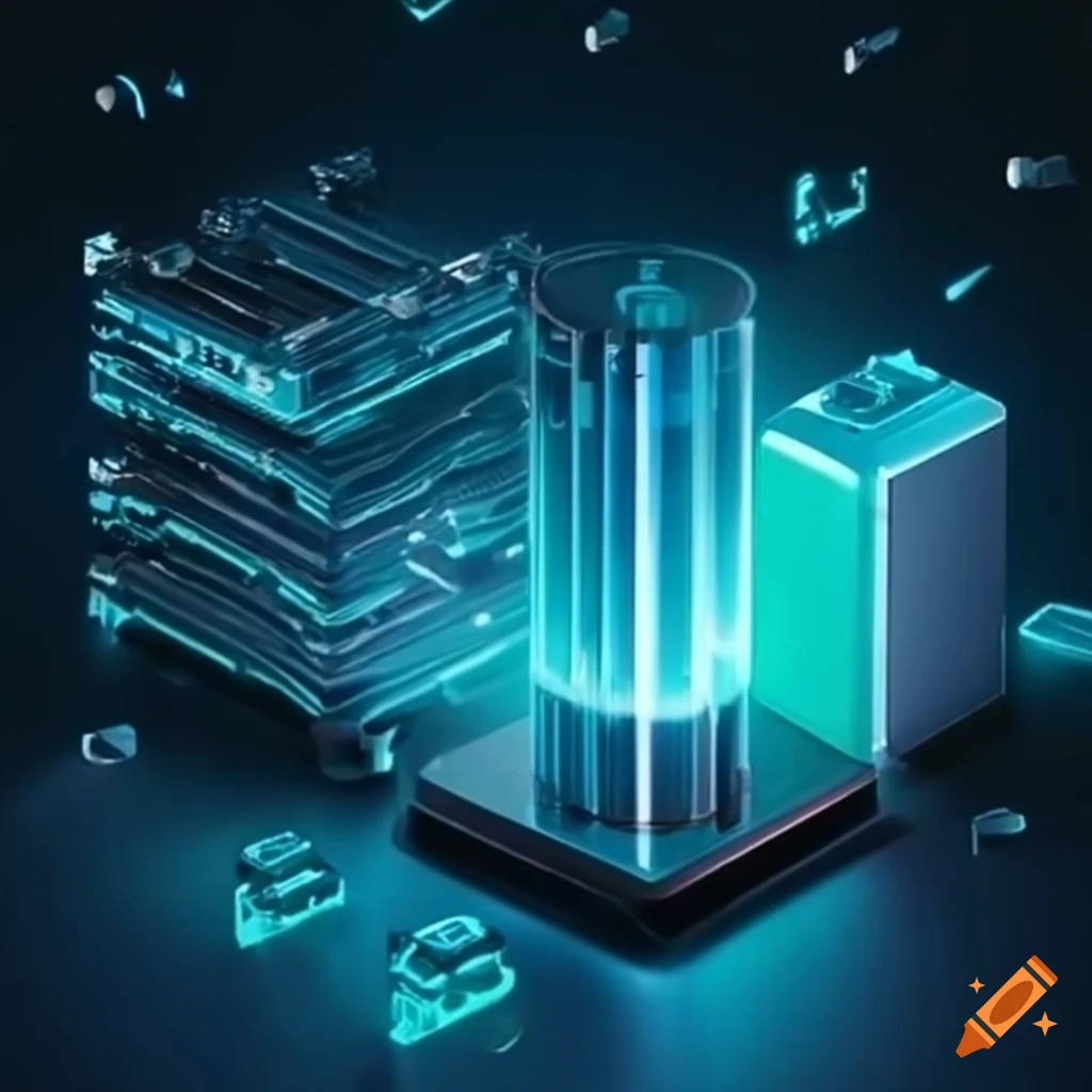 Future trends in battery technology on Craiyon